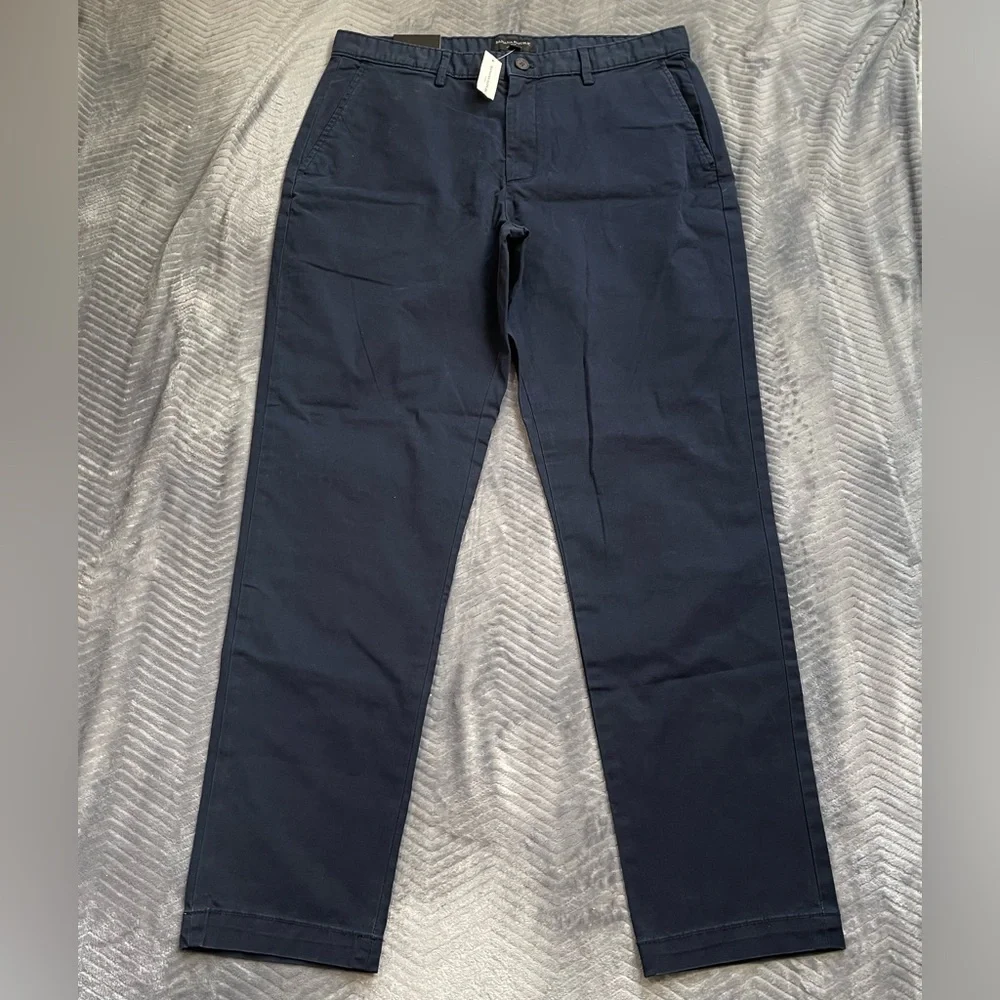 Banana Republic Pants NWT 35x32 Men’s Lived In Chino Navy Blue Athletic Fit